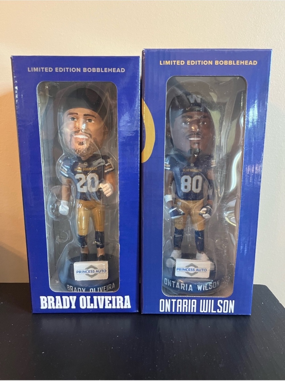 Brady Oliveira and Ontaria Wilson New Bobbleheads